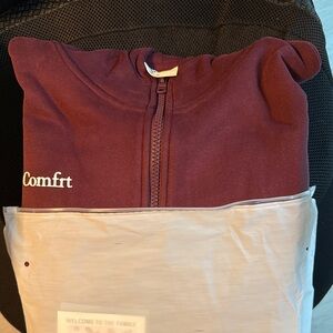 Comfrt Women's Maroon Cloud Zip Hoodie